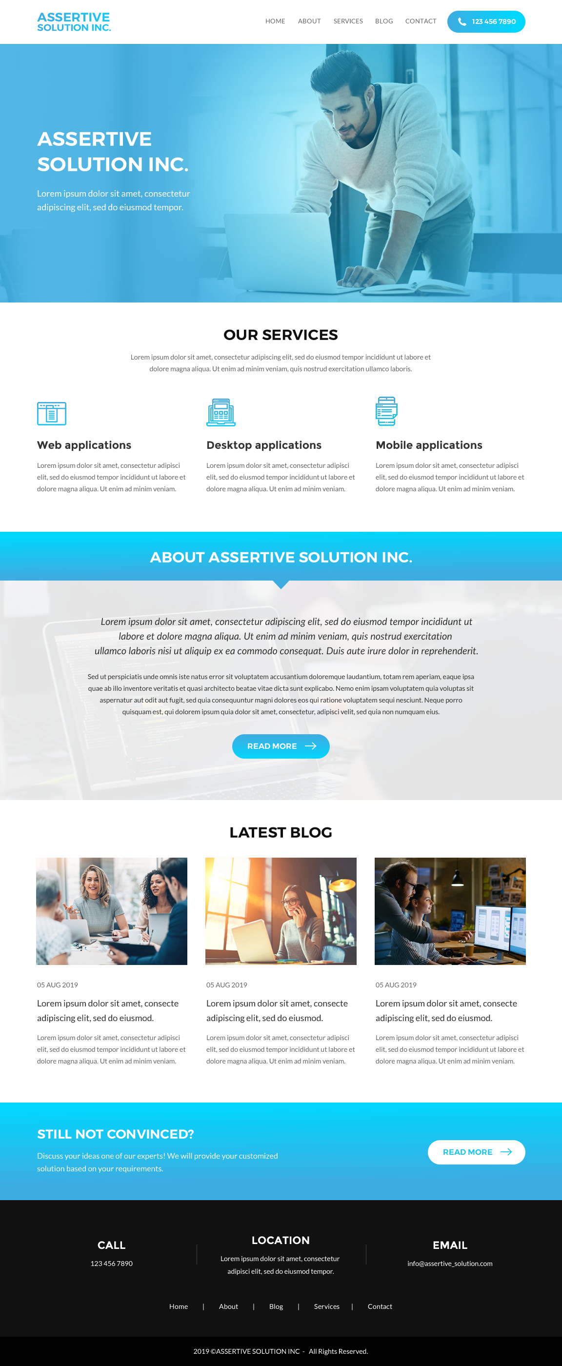 Web Design by rightway for Assertive Solutions Inc. | Design #22304942