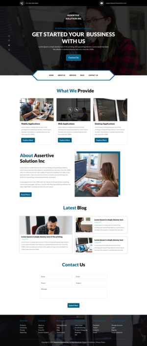 Web Design by rightway for Assertive Solutions Inc. | Design: #22304952