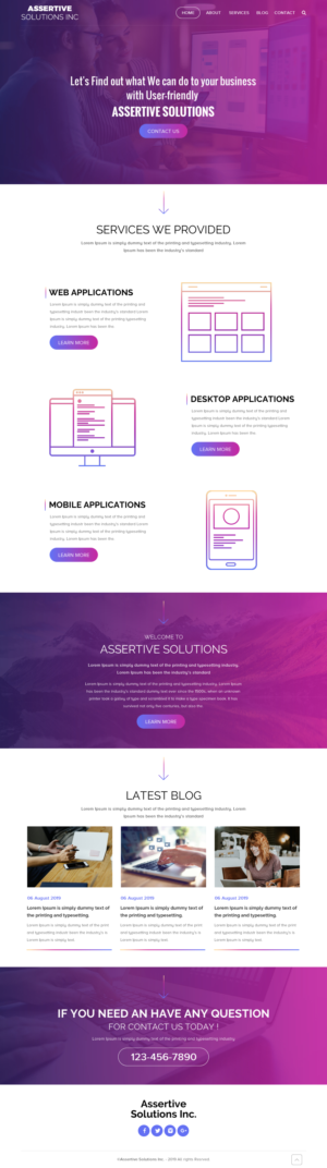 Web Design by rightway for Assertive Solutions Inc. | Design: #22328415