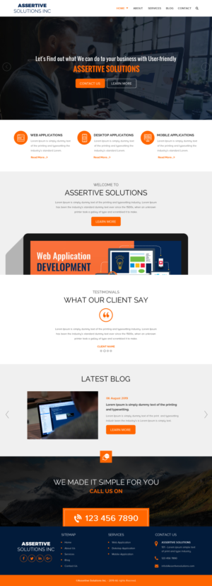 Web Design by rightway for Assertive Solutions Inc. | Design: #22328416