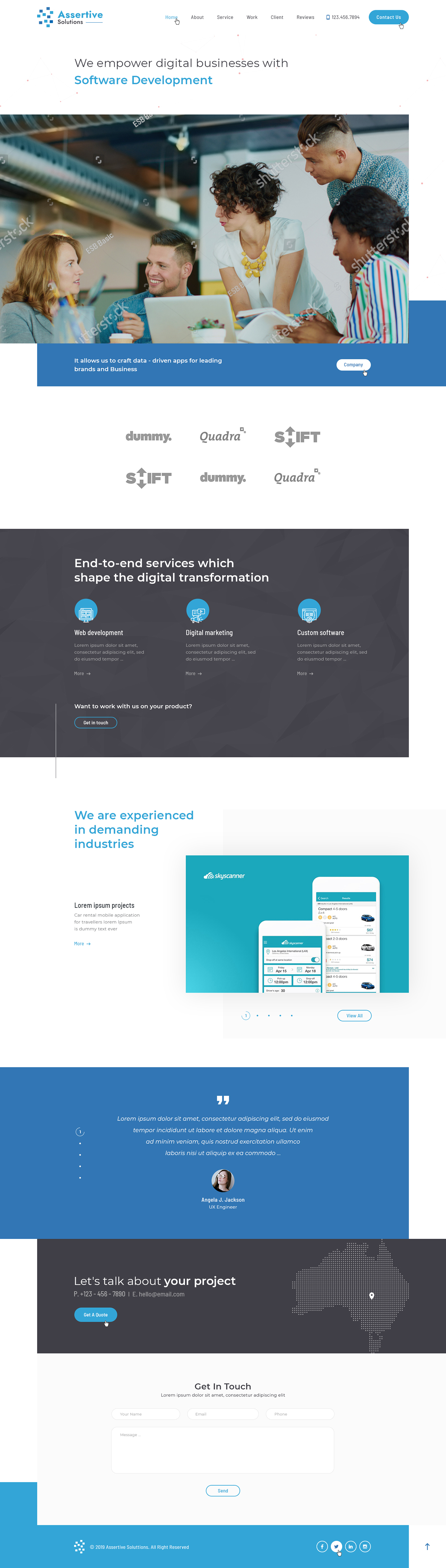 Web Design by Ved Web Services for Assertive Solutions Inc. | Design #22283853