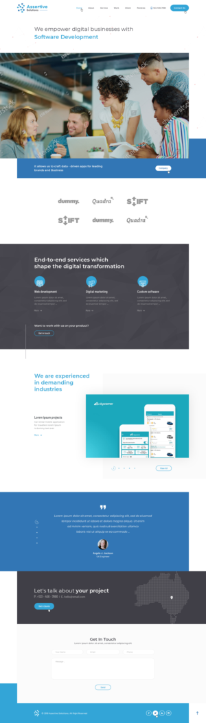 Web Design by Ved Web Services for Assertive Solutions Inc. | Design: #22283853