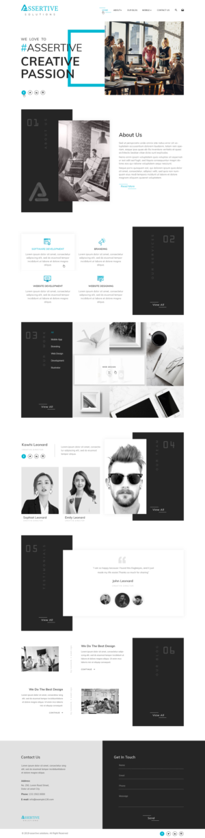 Web Design by Ved Web Services for Assertive Solutions Inc. | Design #22303498
