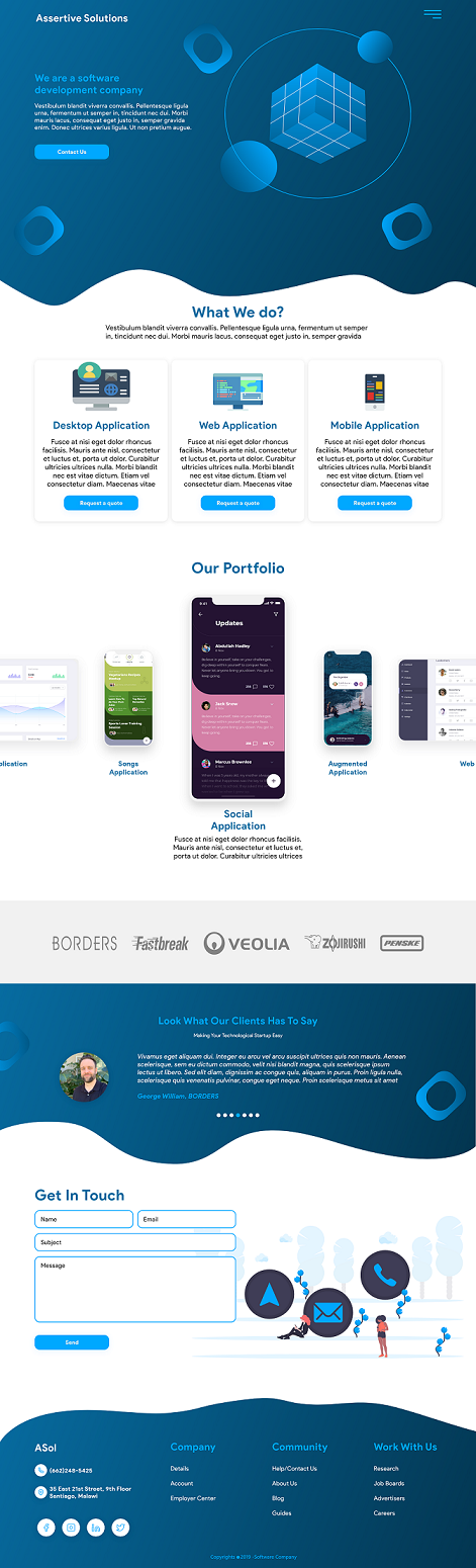 Web Design by 5SD solutions for Assertive Solutions Inc. | Design #22283429