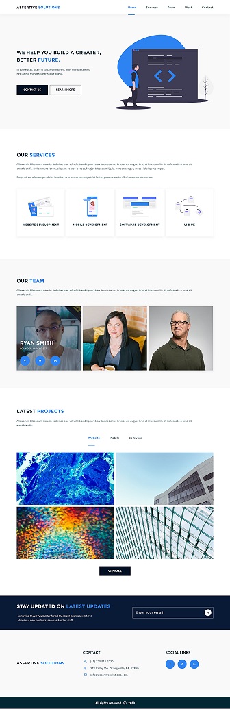 Web Design by 5SD solutions for Assertive Solutions Inc. | Design #22300102