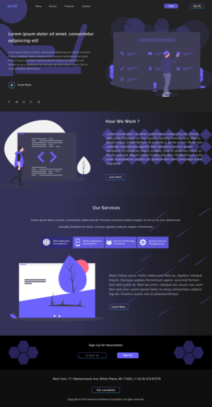 Web Design by Ronit Banerjee for Assertive Solutions Inc. | Design #22288986