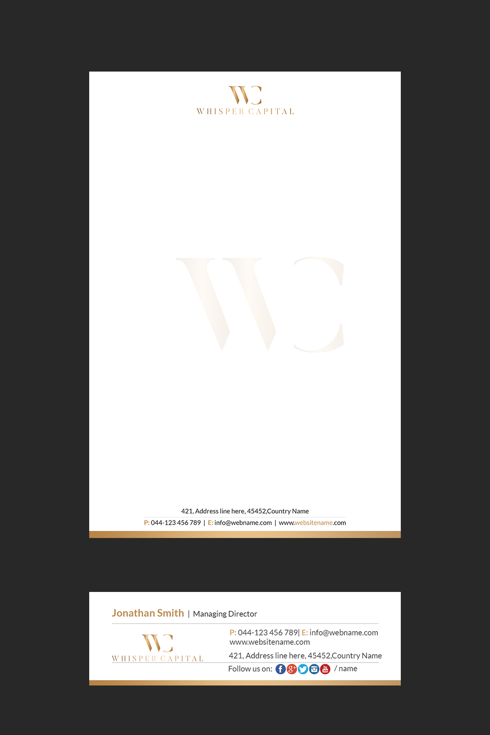 Letterhead Design by Creations Box 2015 for this project | Design #22309314