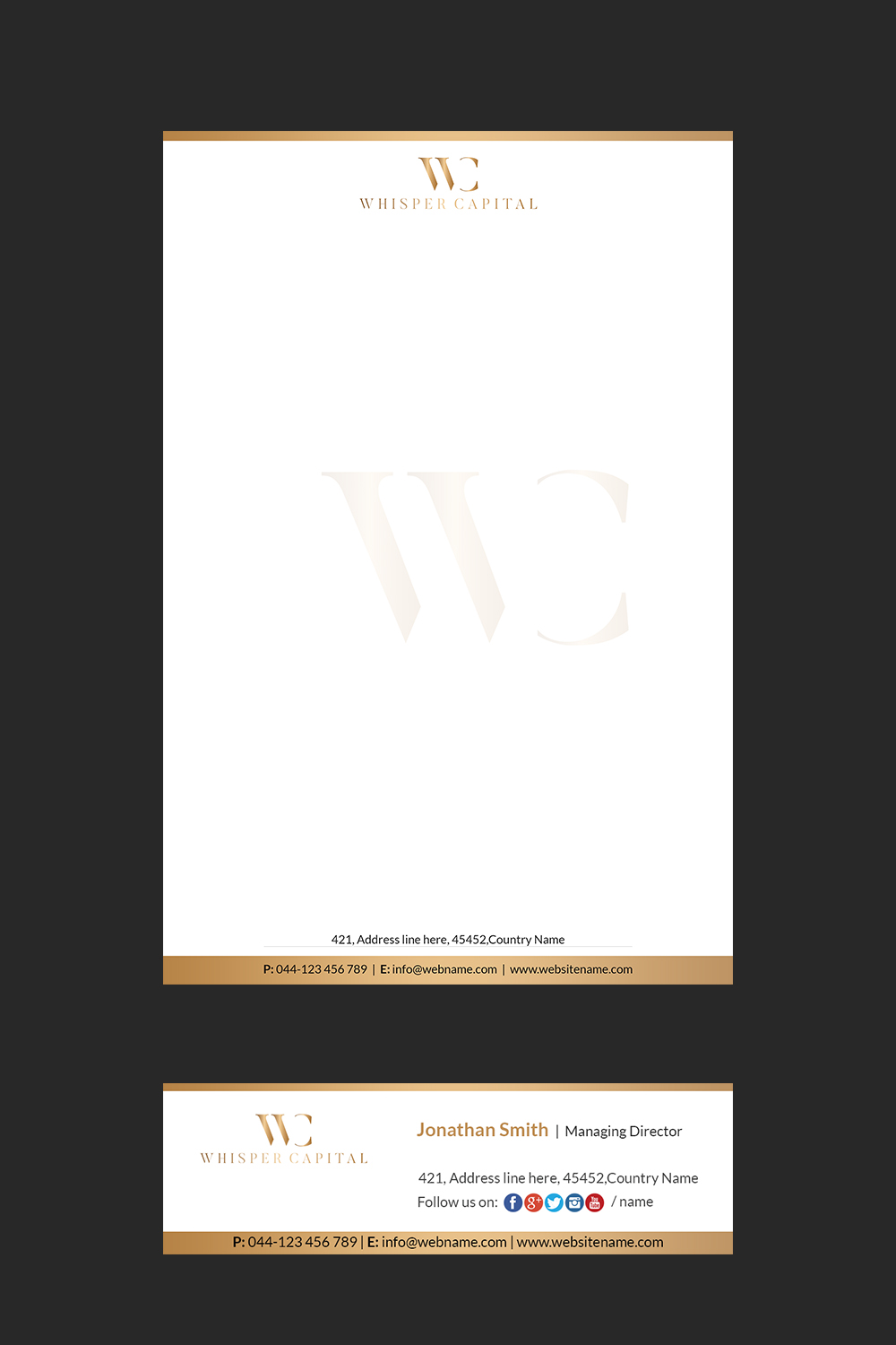 Letterhead Design by Creations Box 2015 for this project | Design #22309315