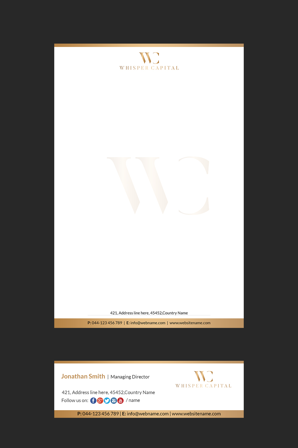 Letterhead Design by Creations Box 2015 for this project | Design #22312208