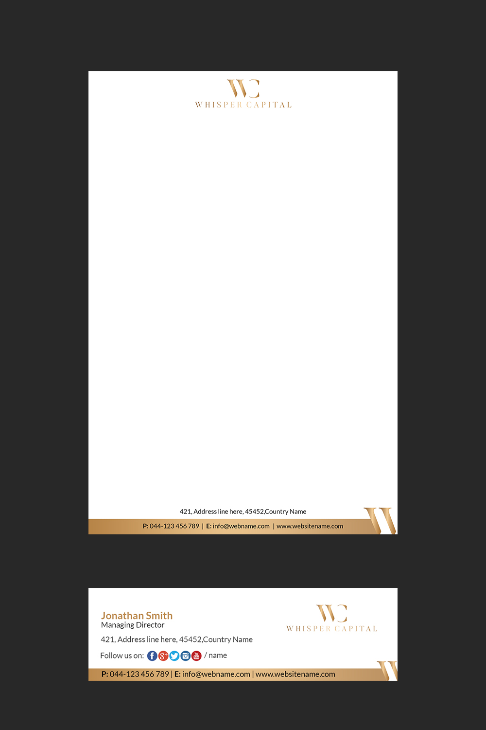 Letterhead Design by Creations Box 2015 for this project | Design #22312210
