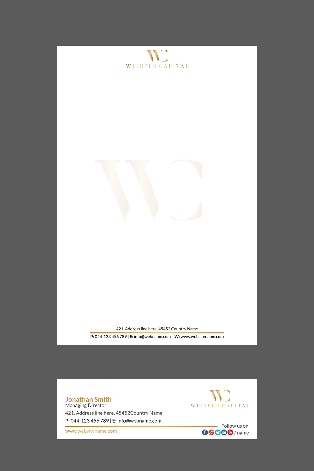 Letterhead Design by Creations Box 2015 for this project | Design #22312216