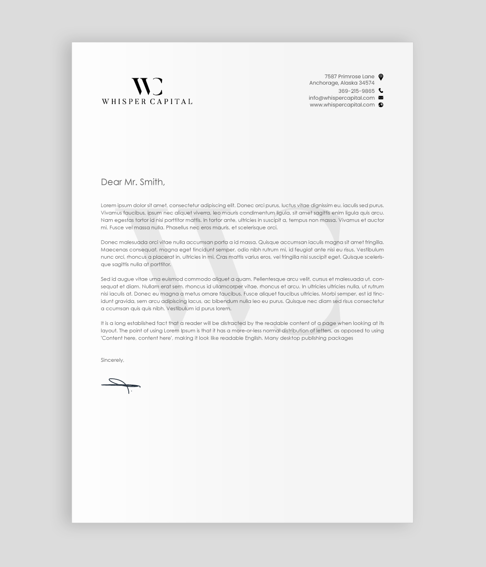 Letterhead Design by chandrayaan.creative for this project | Design #22327231