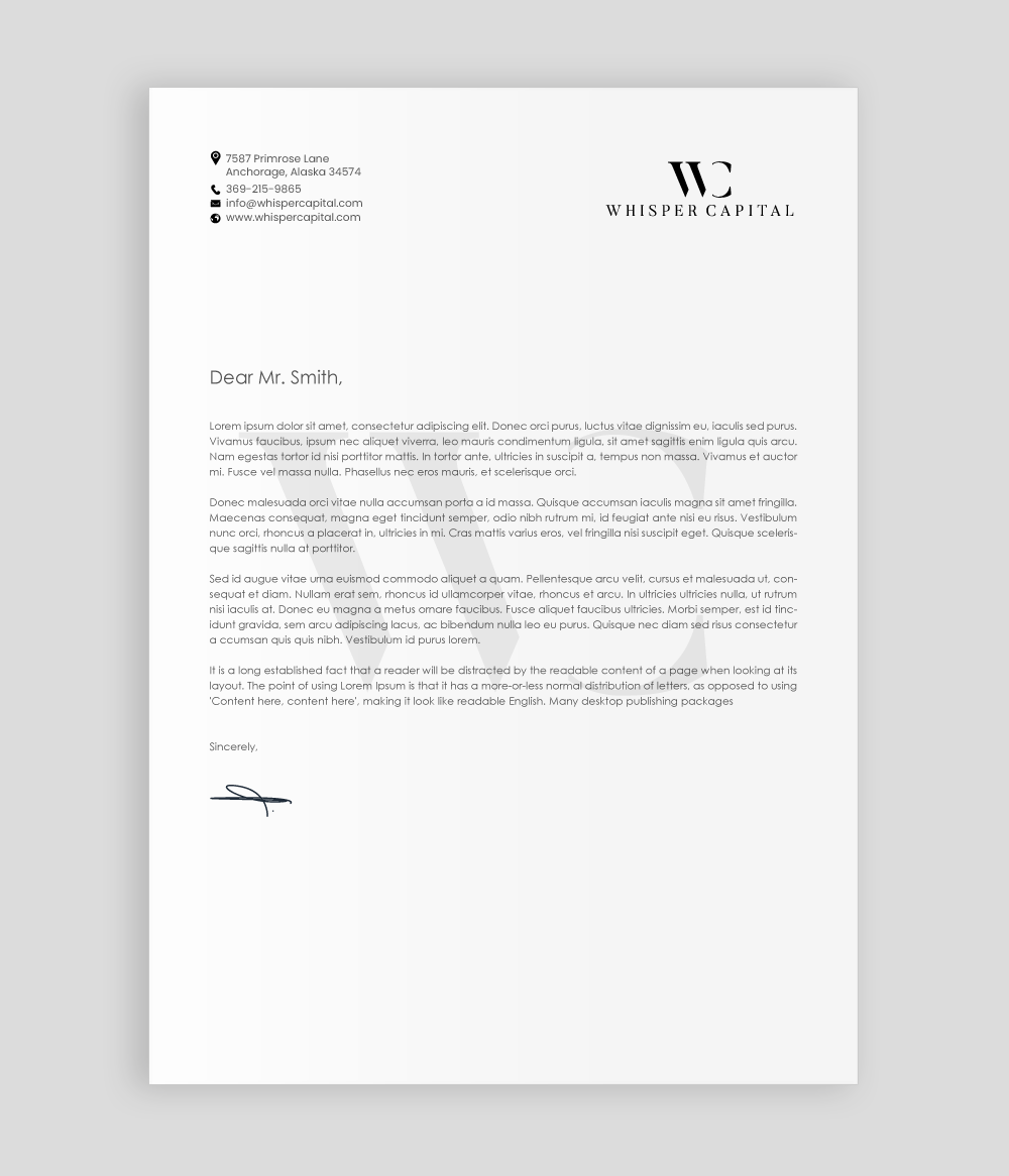 Letterhead Design by chandrayaan.creative for this project | Design #22327233