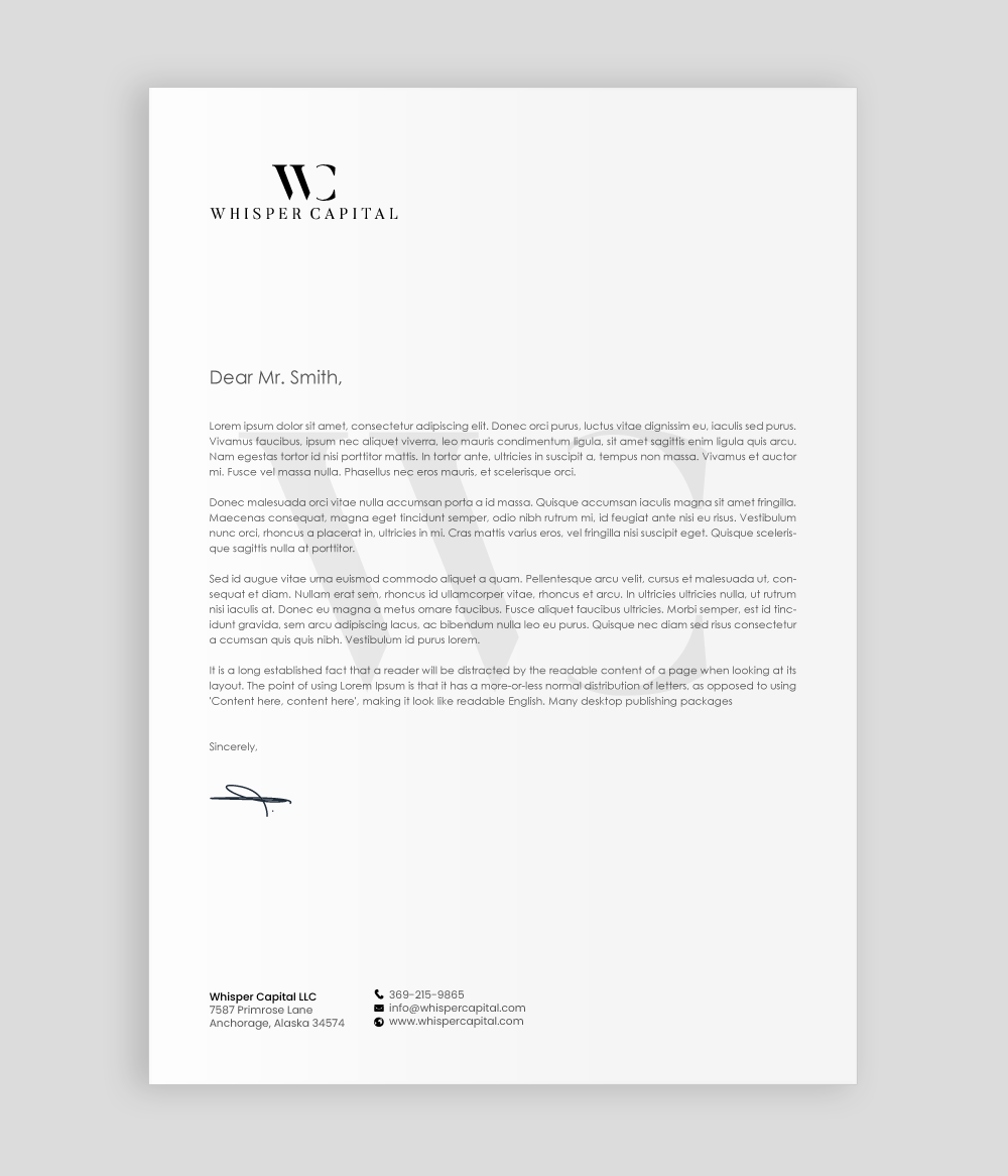 Letterhead Design by chandrayaan.creative for this project | Design #22327236