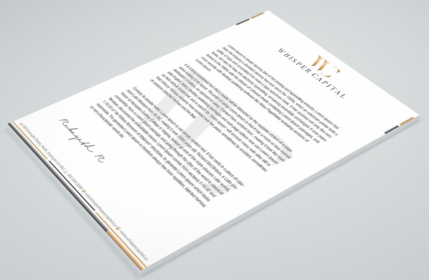 Briefkopf-Design von Petter Goms für dieses Projekt | Design #22310327