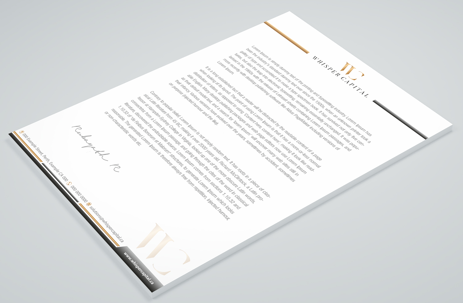 Briefkopf-Design von Petter Goms für dieses Projekt | Design #22310328