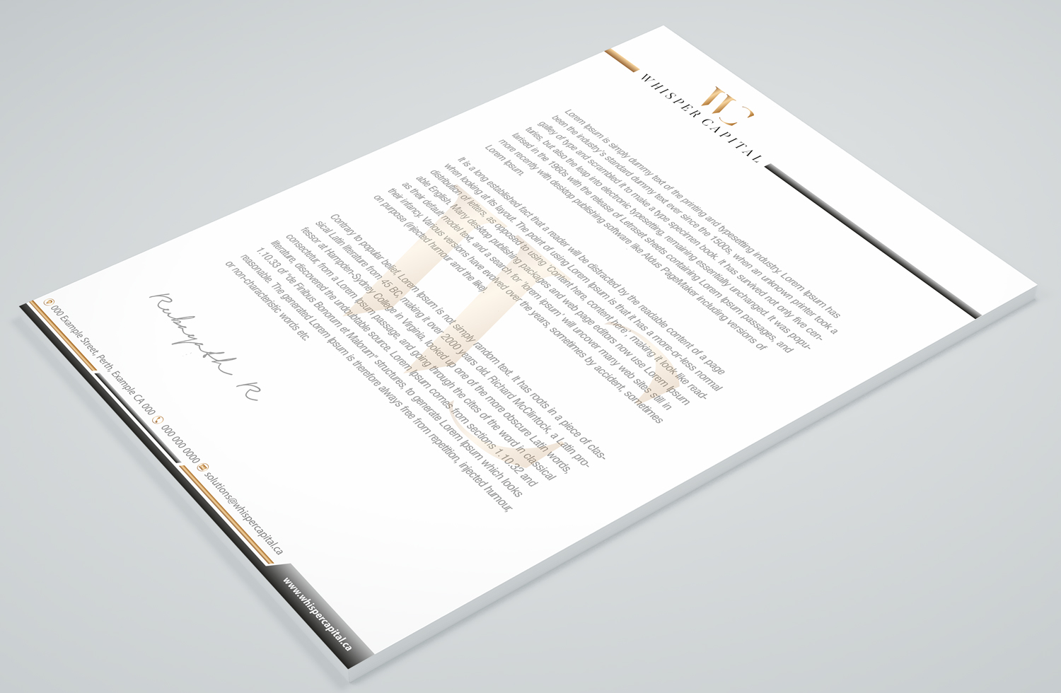 Letterhead Design by Petter Goms for this project | Design #22310329