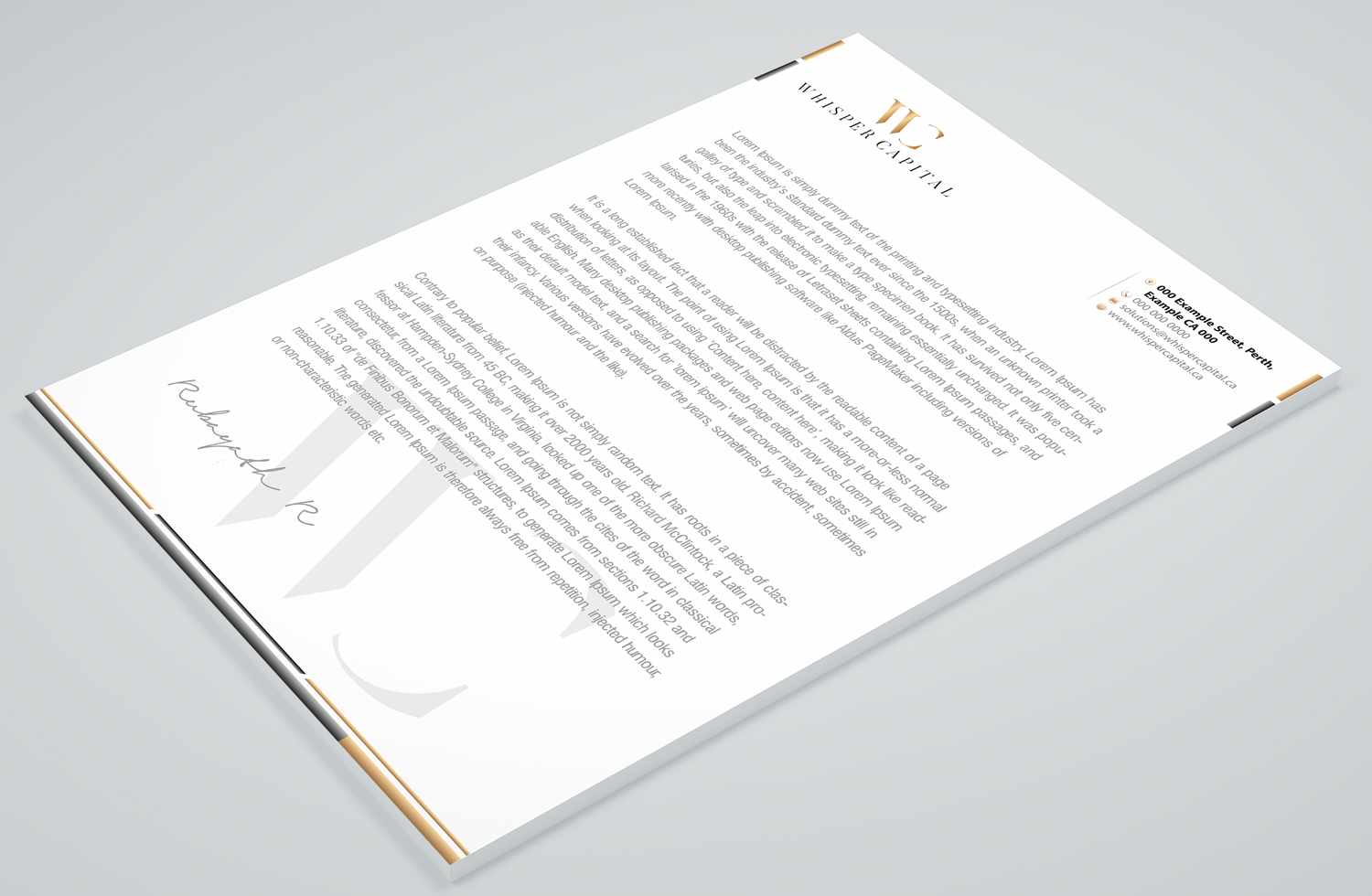 Letterhead Design by Petter Goms for this project | Design #22311589