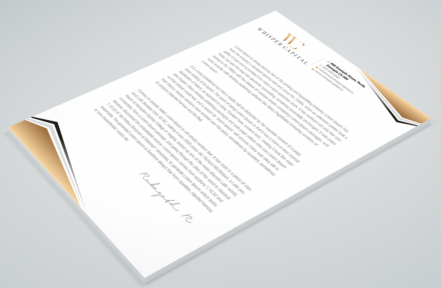 Letterhead Design by Petter Goms for this project | Design #22311627