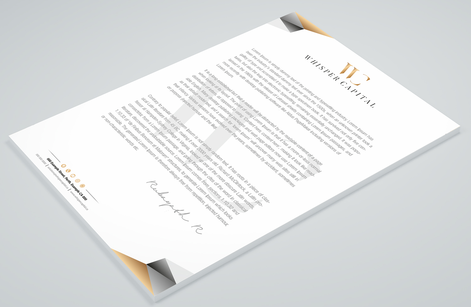 Letterhead Design by Petter Goms for this project | Design #22314971
