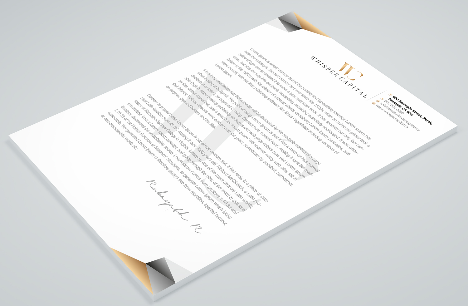 Letterhead Design by Petter Goms for this project | Design #22314972