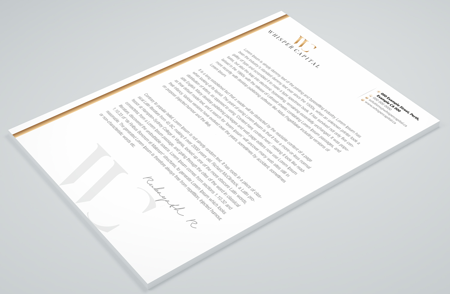 Letterhead Design by Petter Goms for this project | Design #22314993