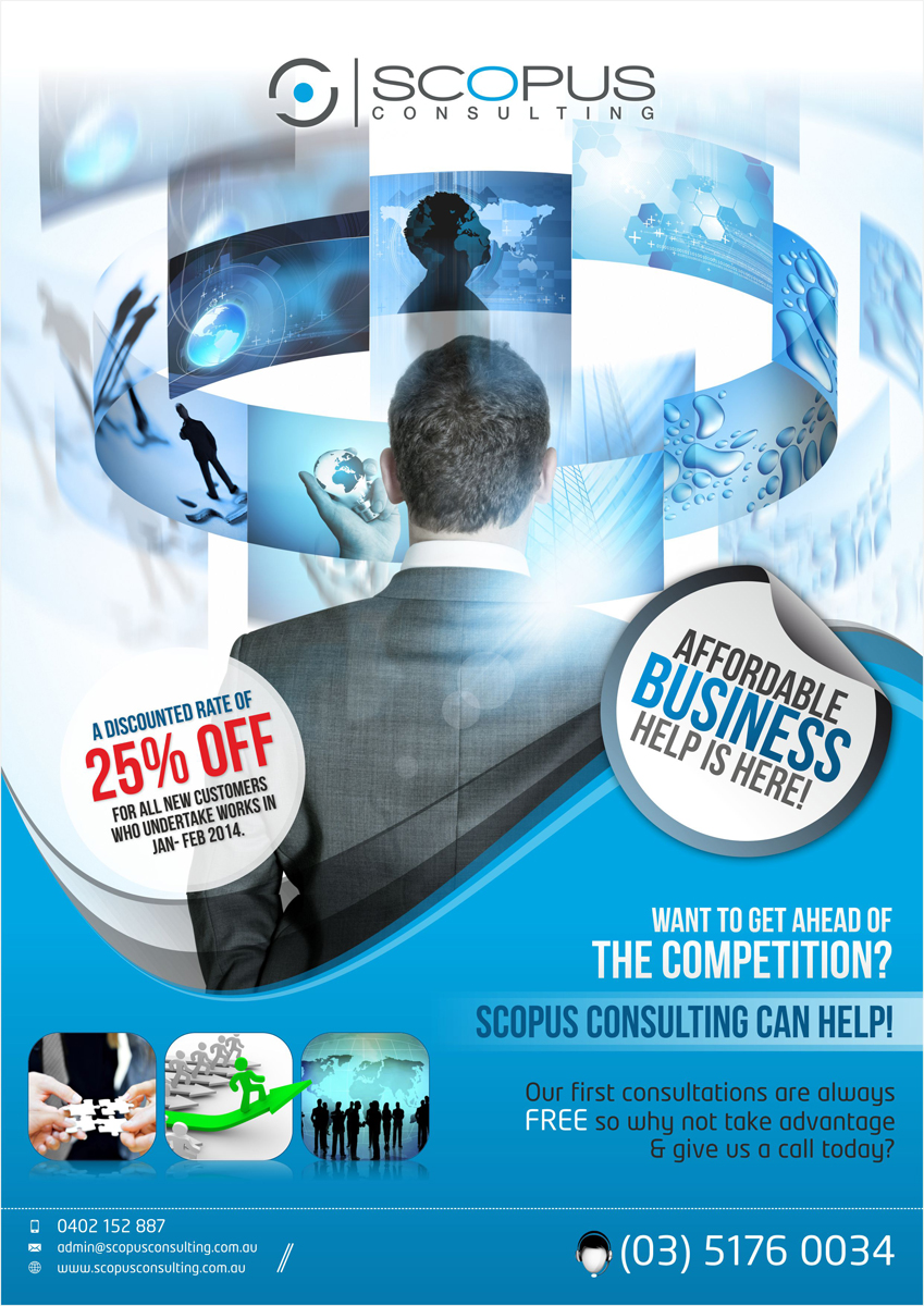Flyer Design by Theziners for Scopus Consulting | Design: #3017018