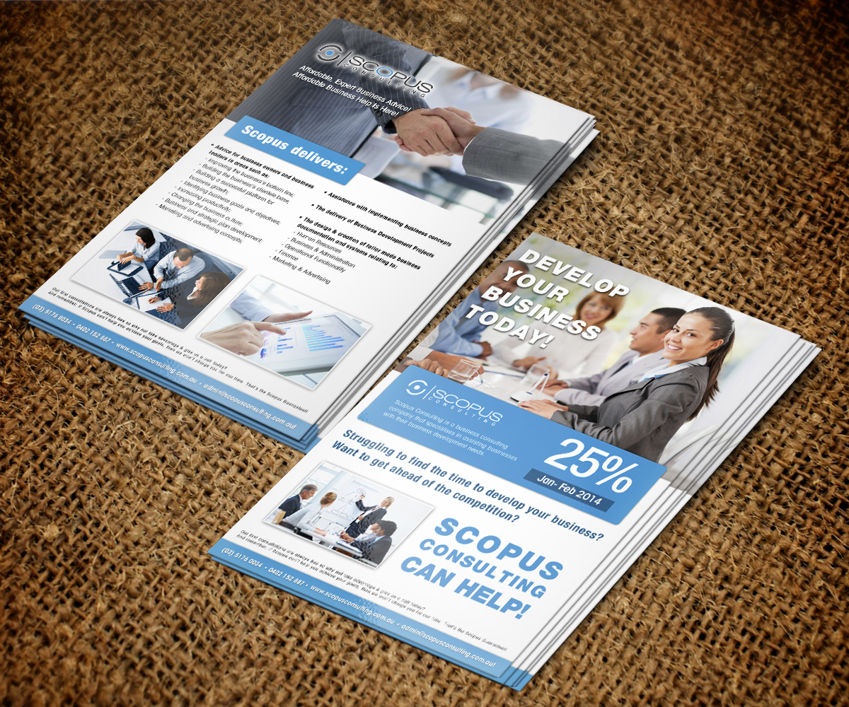 Flyer Design by jeffdefy for Scopus Consulting | Design #2981037