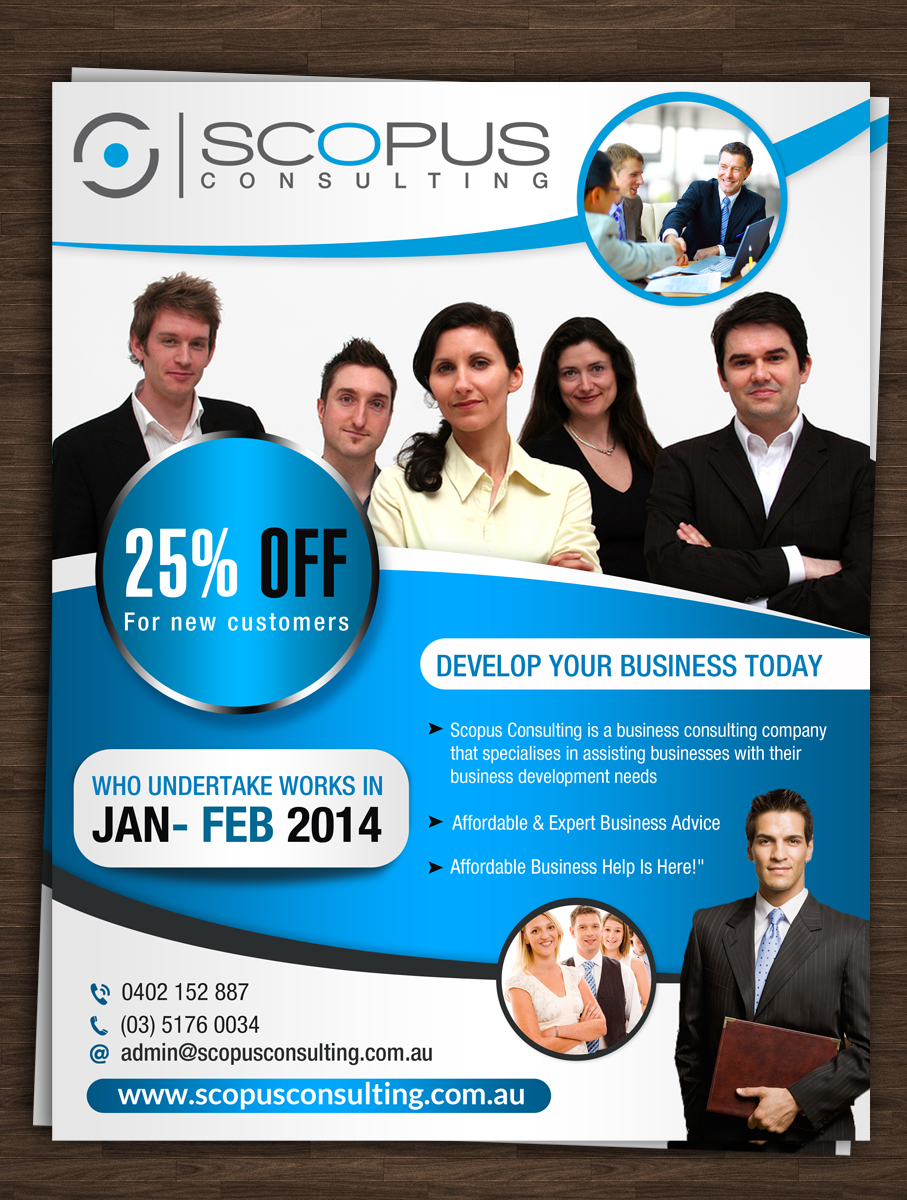Flyer Design by ESolz Technologies for Scopus Consulting | Design #2958913