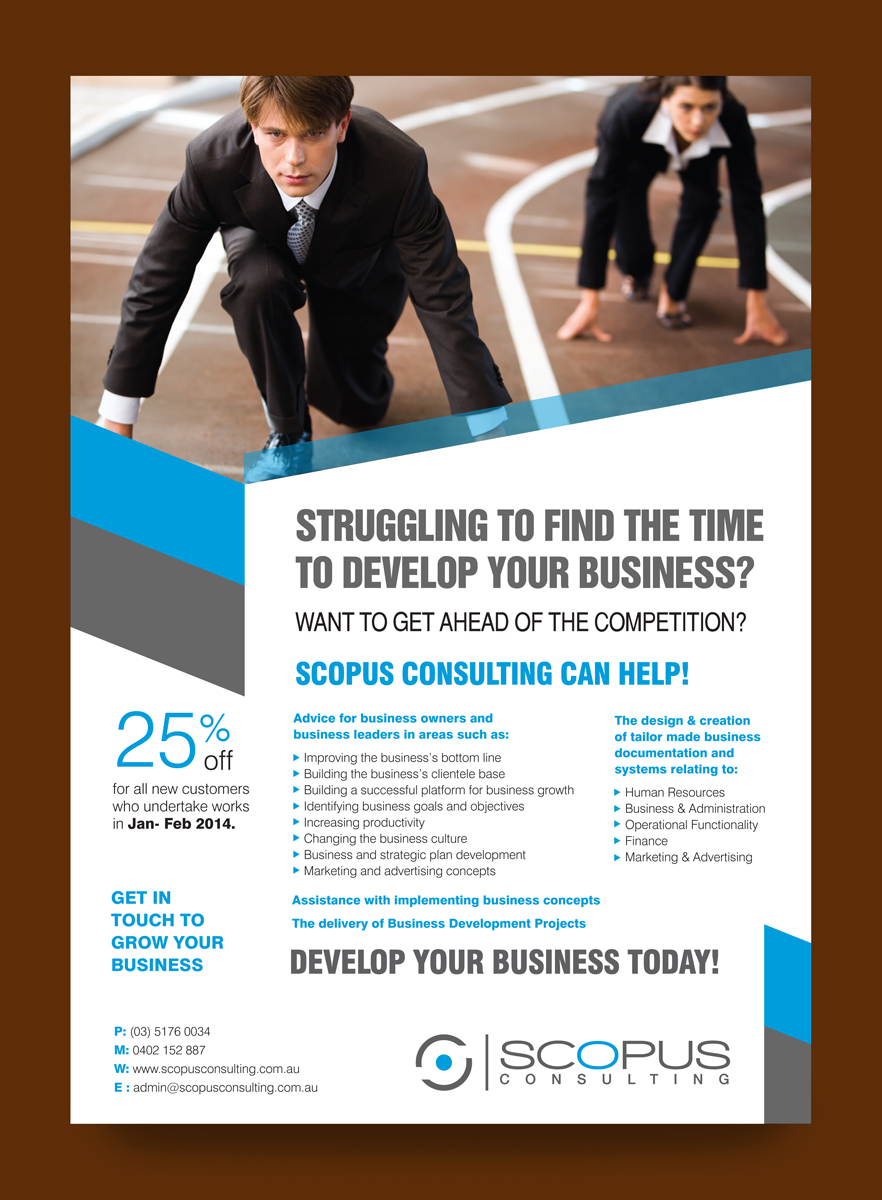 Flyer Design by rkailas for Scopus Consulting | Design #2999154