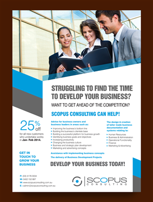 Flyer Design by rkailas for Scopus Consulting | Design: #2999161