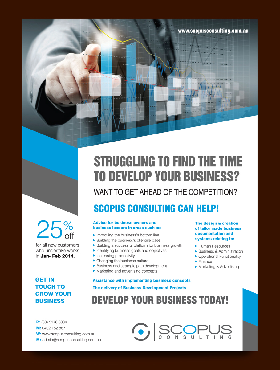 Diseño de Flyer por rkailas para Scopus Consulting | Diseño #2999174