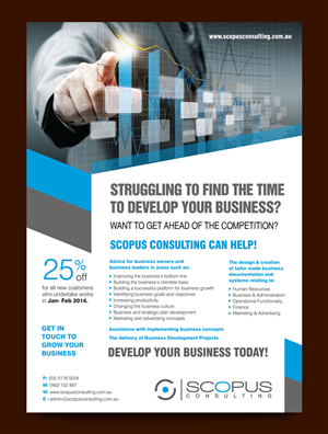Flyer Design by rkailas for Scopus Consulting | Design #2999174