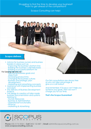 Flyer Design by barinix for Scopus Consulting | Design: #2965210
