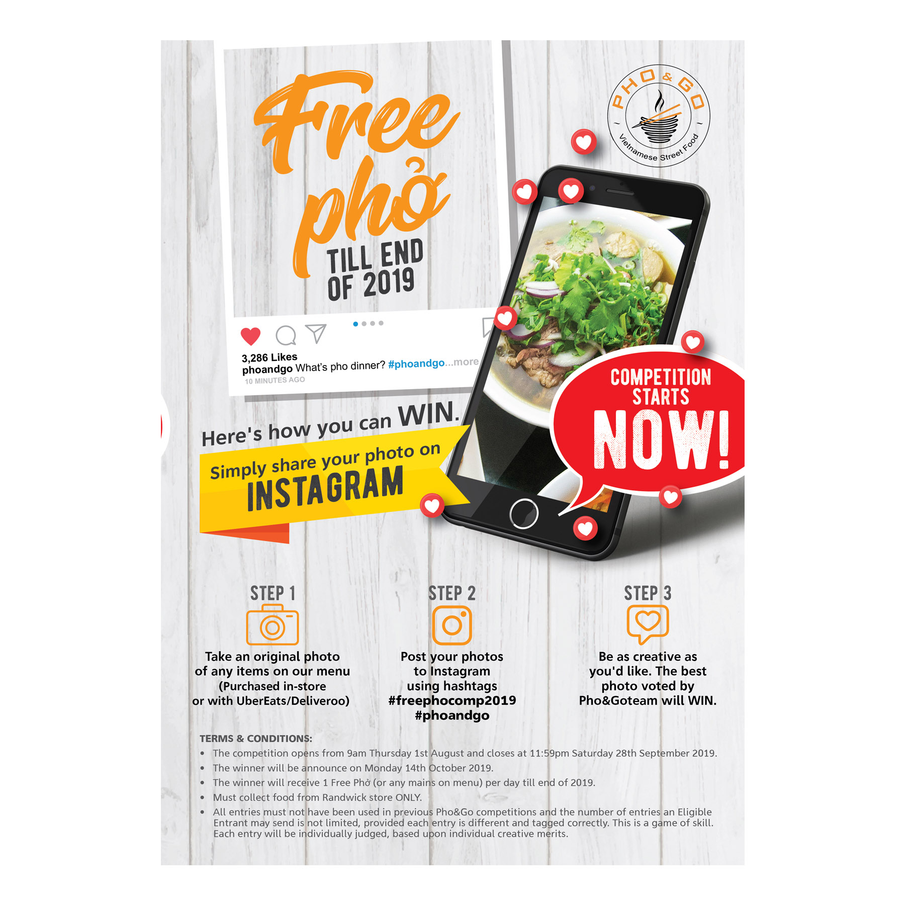 Graphic Design by janiceg for Pho and Go Pty Ltd | Design #22347270