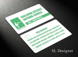 Goulburn district antenna service business card size advertising  | Visitenkarten-Design von SL Designer