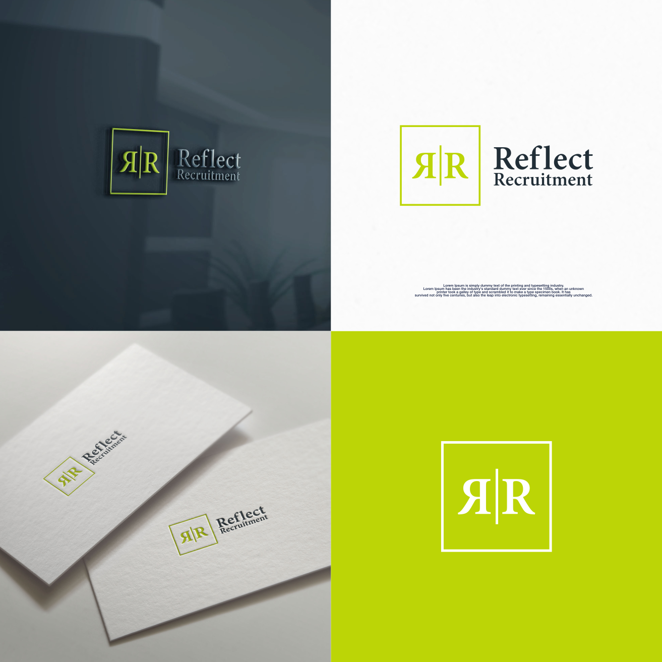 Logo Design by anak mama for Reflect Recruitment Pty Ltd | Design #22296697