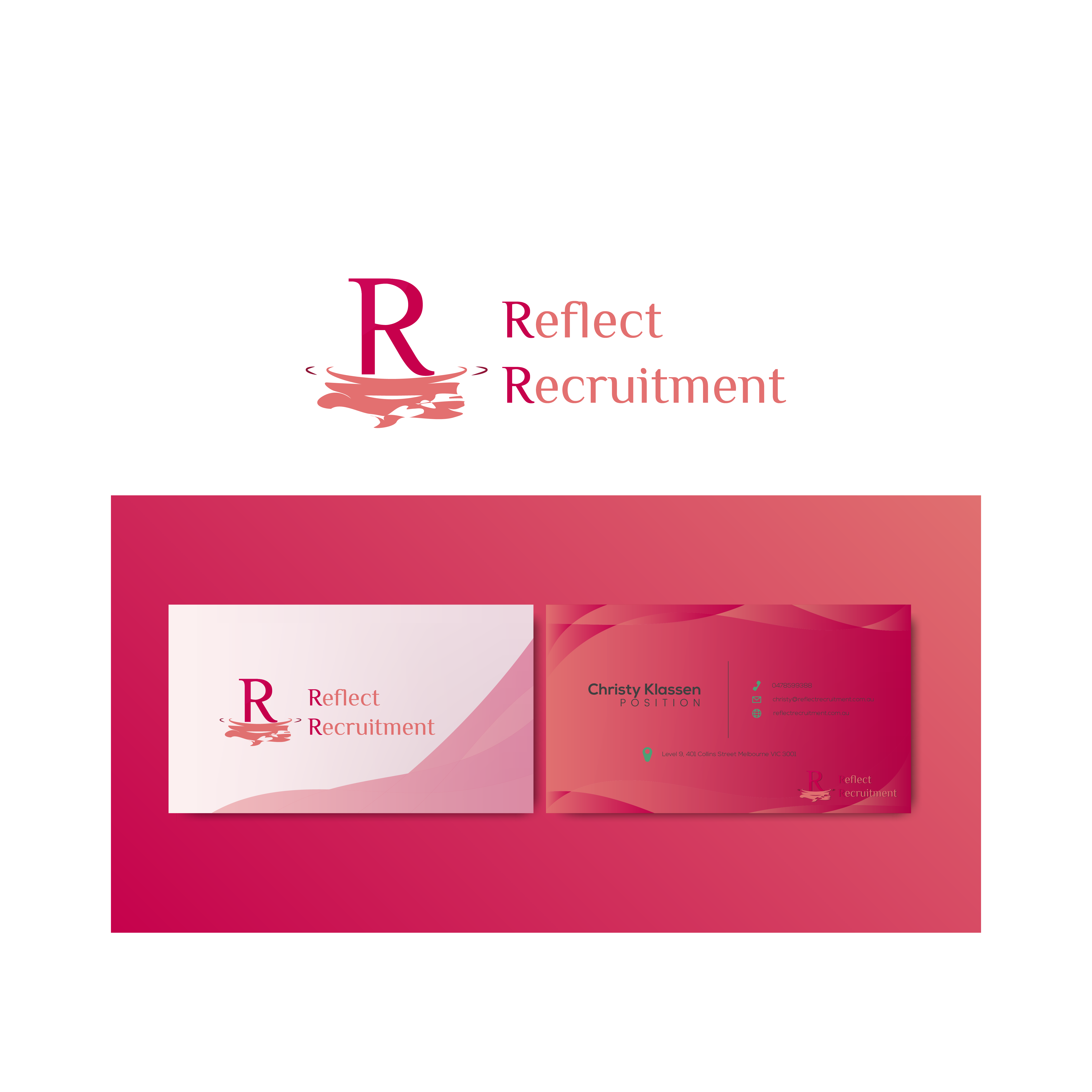 Logo Design by Muhammad Fandi for Reflect Recruitment Pty Ltd | Design #22306094