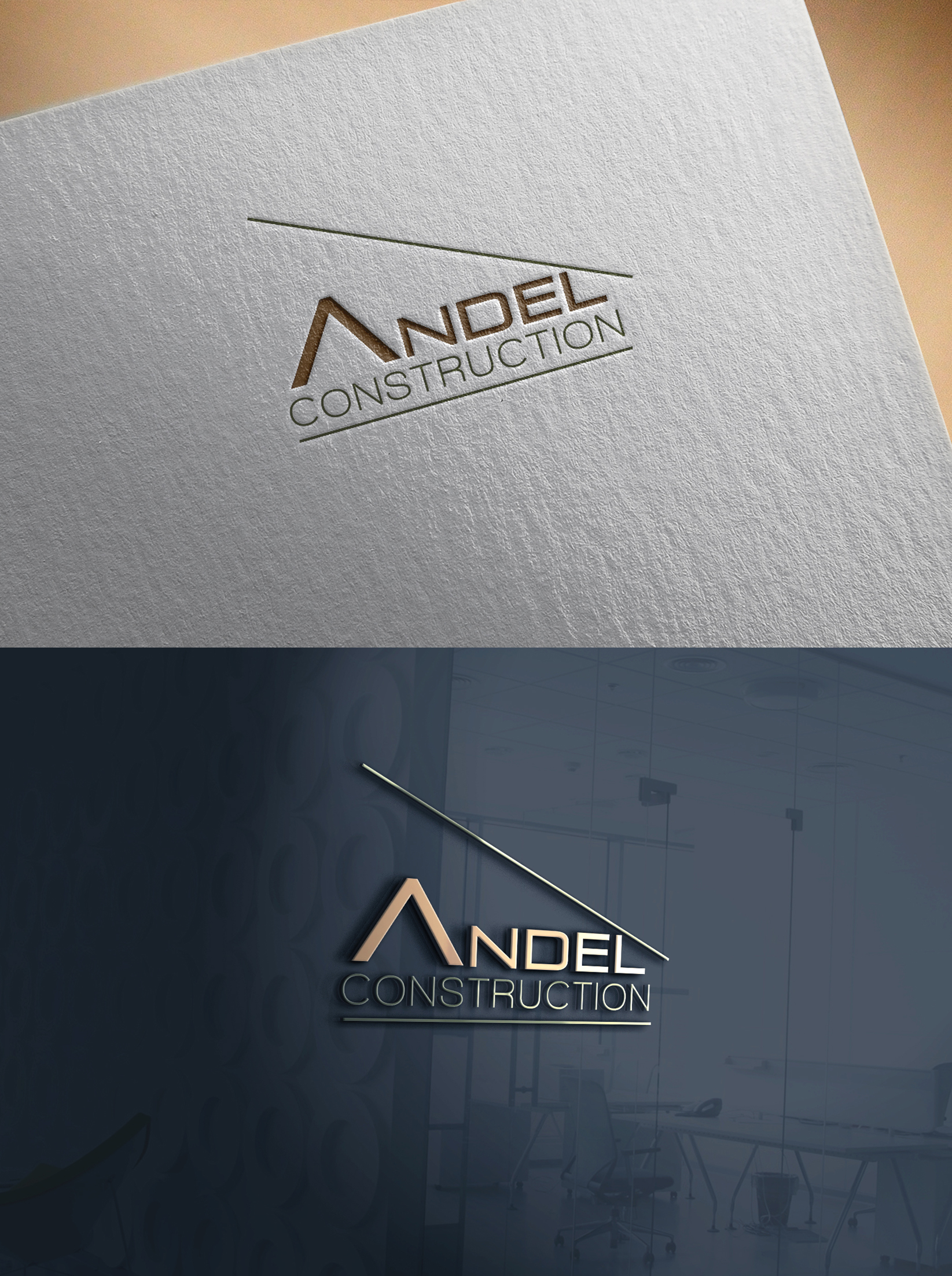 Logo Design by Ana Gocheva for Andel Construction  | Design #22286491