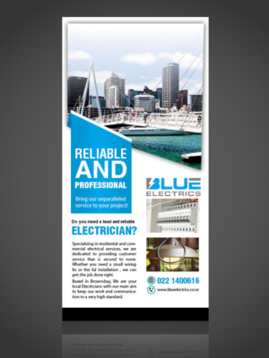 Blue Electrics - Electrician company flyers for new clients | Flyer Design by n214008