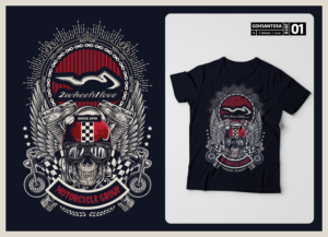 Motorcycle Group T-Shirt Design | T-shirt Design by Gohsantosa
