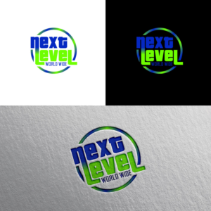 "Next Level" in larger letters. "WorldWide" in small letters. | Logo Design by Rii