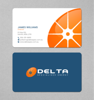 Modern corporate energy/fuel business need business card design
