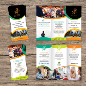 Tri-fold 8.5x11 brochure for my company's products | Broschüren-Design von Katyas Art and Design
