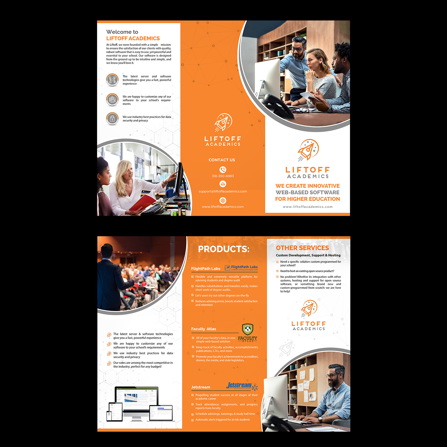 Brochure Design by GraphicsGuru for Peacock Software, LLC | Design #22311841