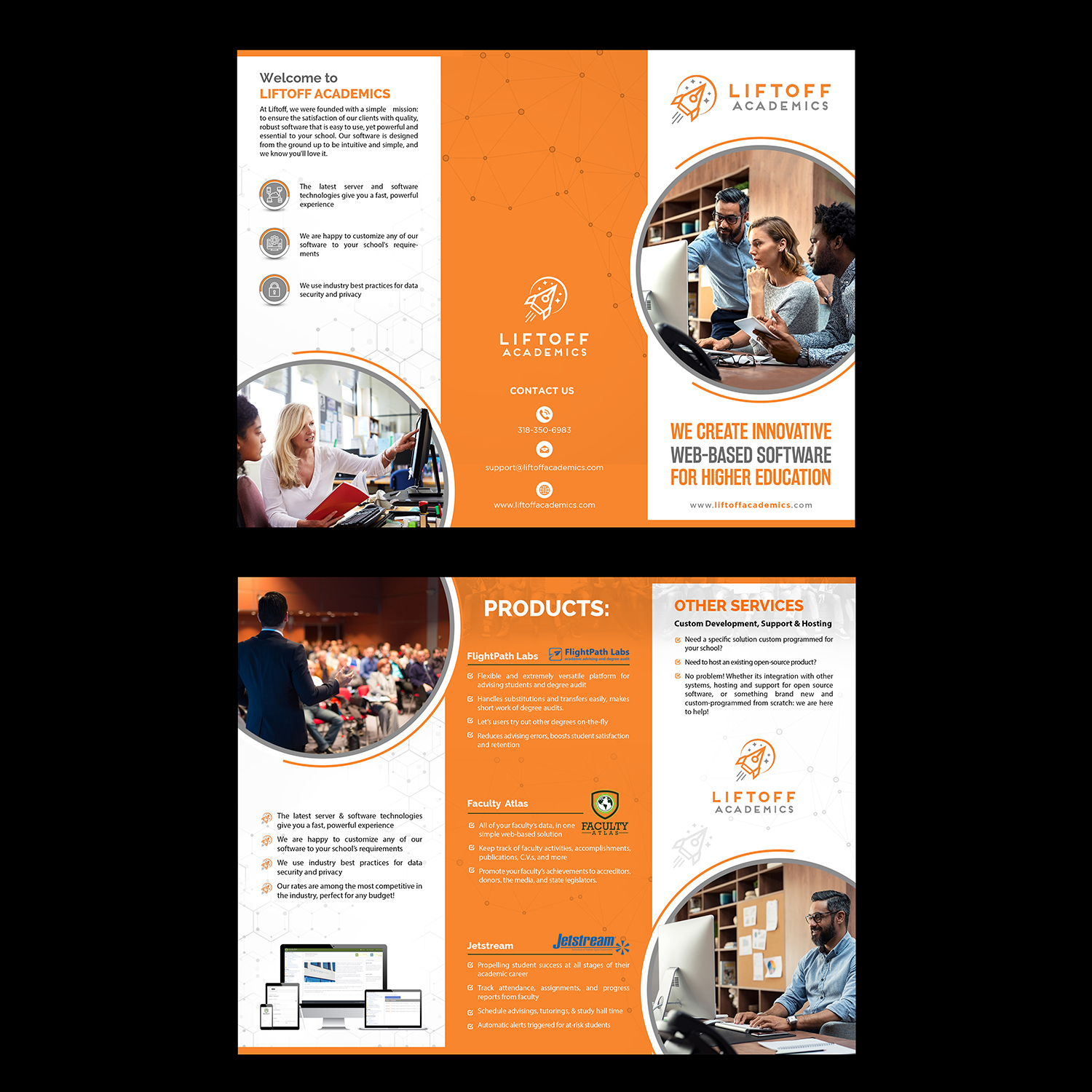 Brochure Design by GraphicsGuru for Peacock Software, LLC | Design #22312050