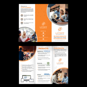 Tri-fold 8.5x11 brochure for my company's products | Broschüren-Design von GraphicsGuru