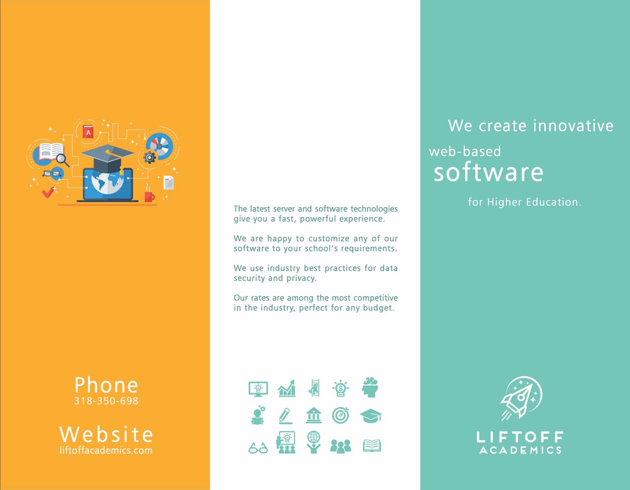 Brochure Design by Market bees for Peacock Software, LLC | Design #22328621