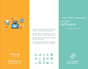 Tri-fold 8.5x11 brochure for my company's products | Broschüren-Design von Market bees