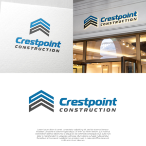 Crestpoint Construction or Crestpoint Construction Company or Crestpoint Construction Co. | Logo-Design von laba tiada henti